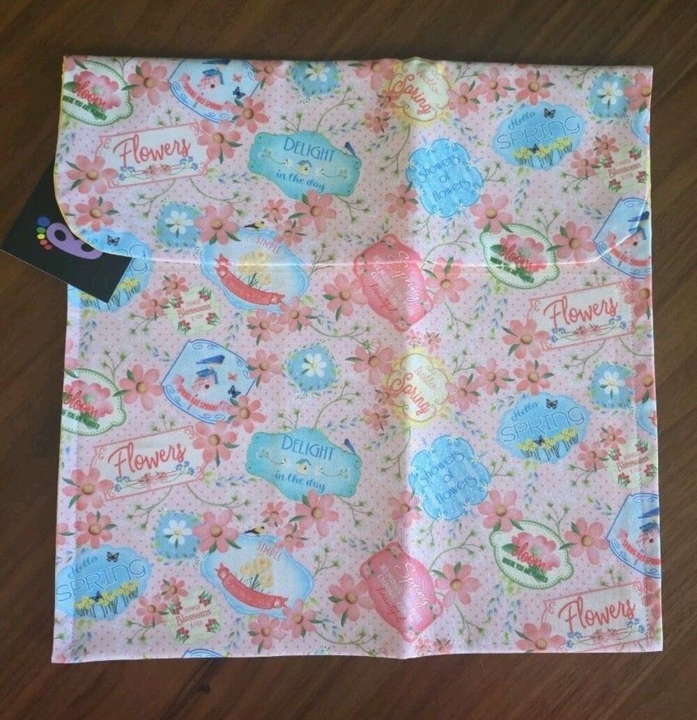 Cross Stitch Project Bag~Barefoot Needleart~Spring~Flowers